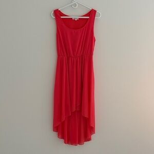 Elegant Red Sleeveless Dress
